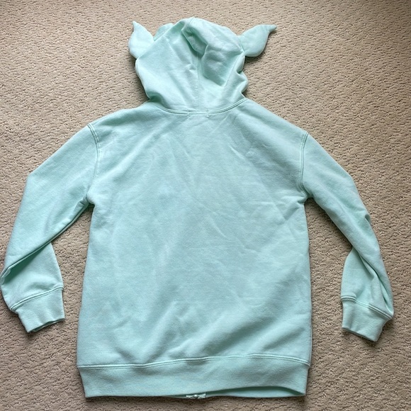 Washed but never worn Star Wars Baby Yoda Zip up Hoodie with ears - Picture 5 of 5